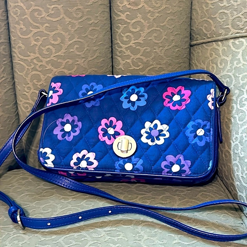 Vera Bradley Crossbody Purse, Flower Print